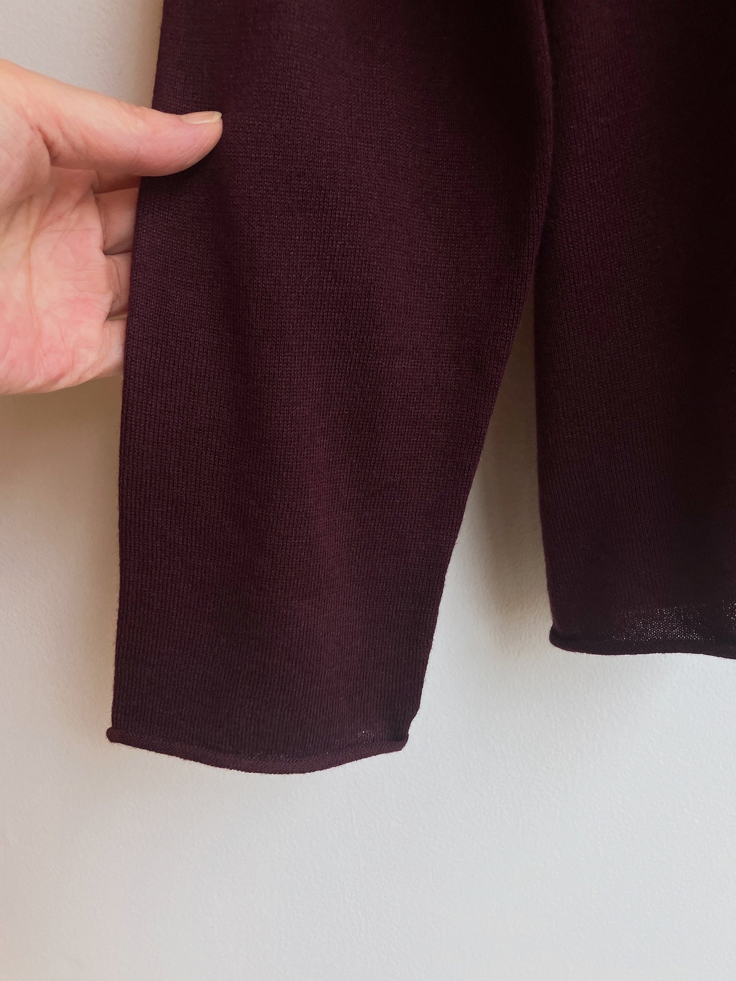【212Bleecker Luxe】Burgan Loose Knit Pullov/バーガンディー ルーズニットプルオーバー