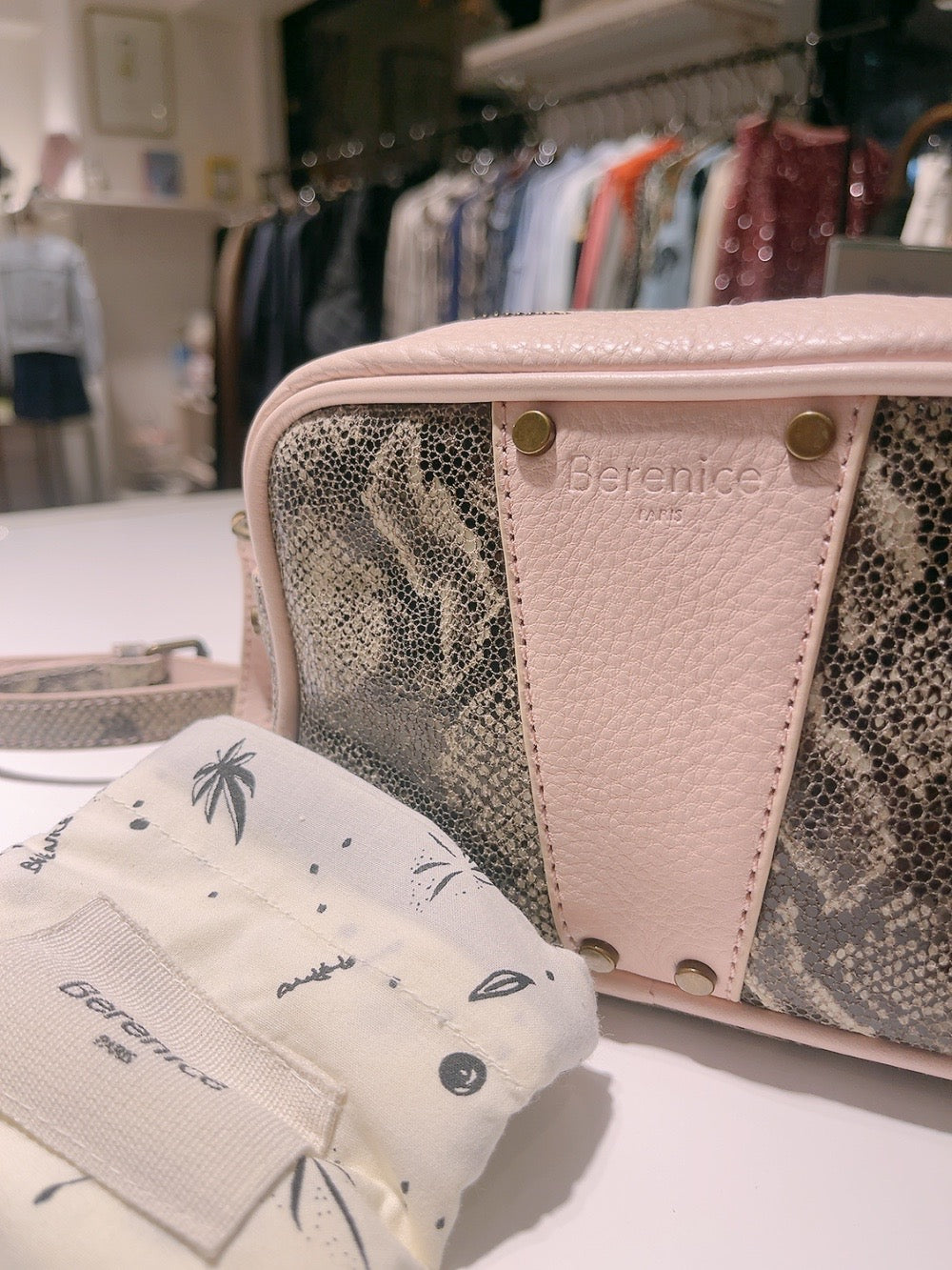 【Berenice】 Berenice Camera Blush Bag
