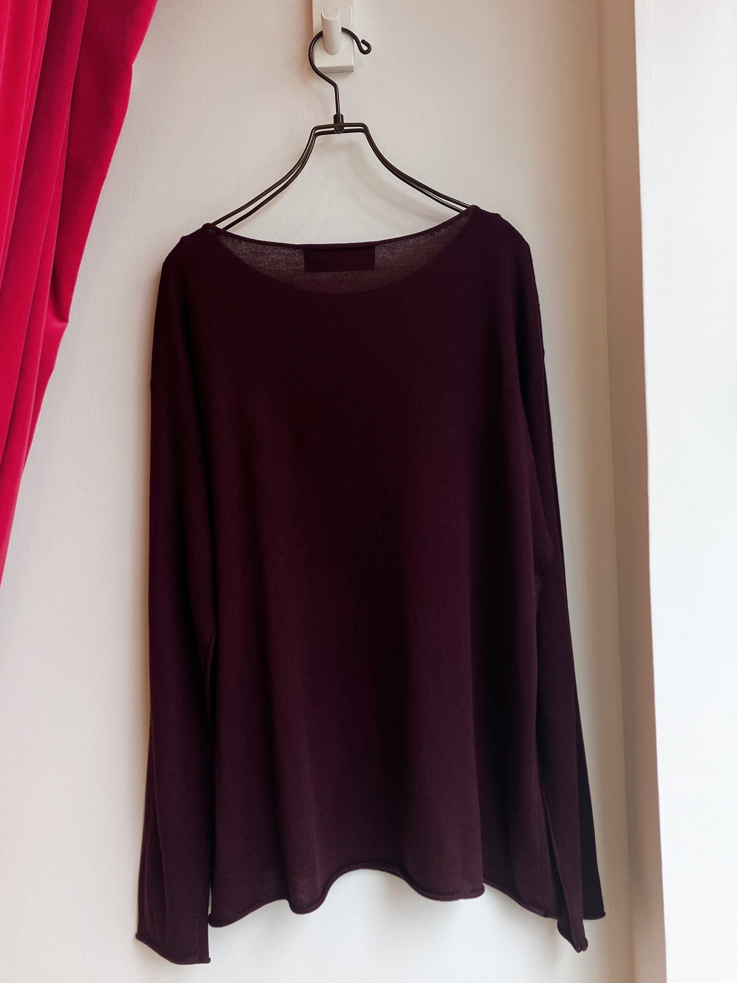【212Bleecker Luxe】Burgan Loose Knit Pullov/バーガンディー ルーズニットプルオーバー