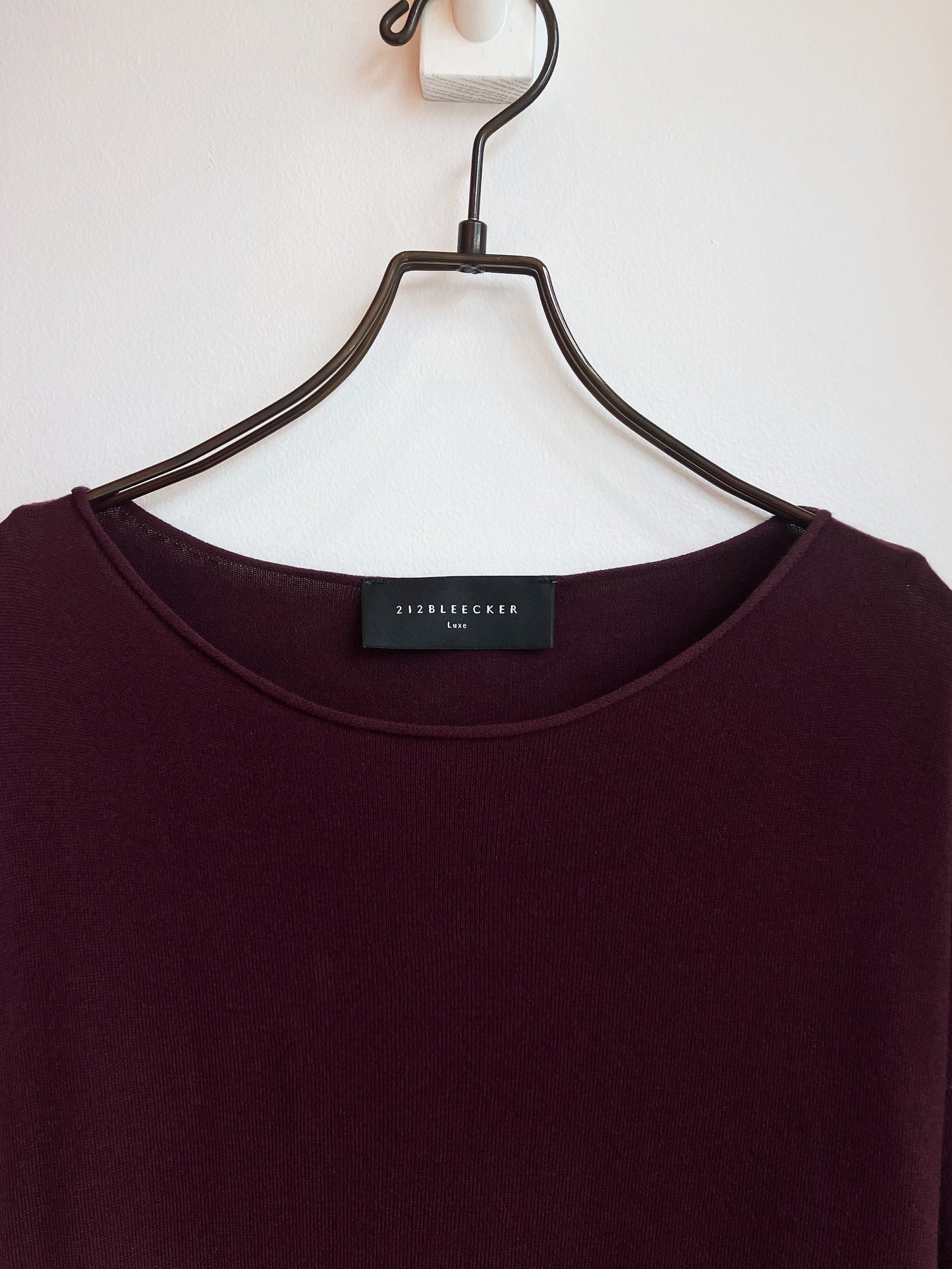 【212Bleecker Luxe】Burgan Loose Knit Pullov/バーガンディー ルーズニットプルオーバー
