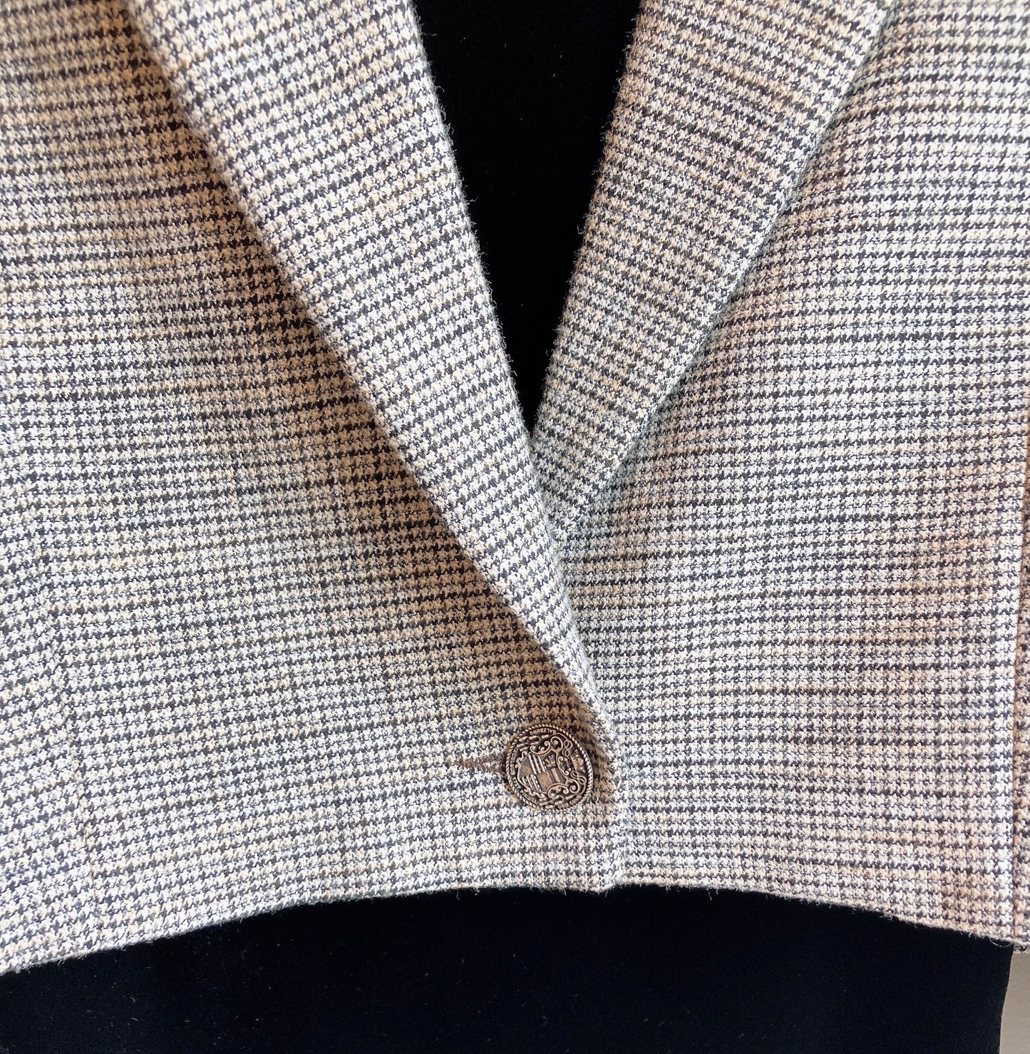【Berenice】VANILLA Cropped Glen Check Jacket(ヴァニラ・クロップド・グレンチェック・ジャケット