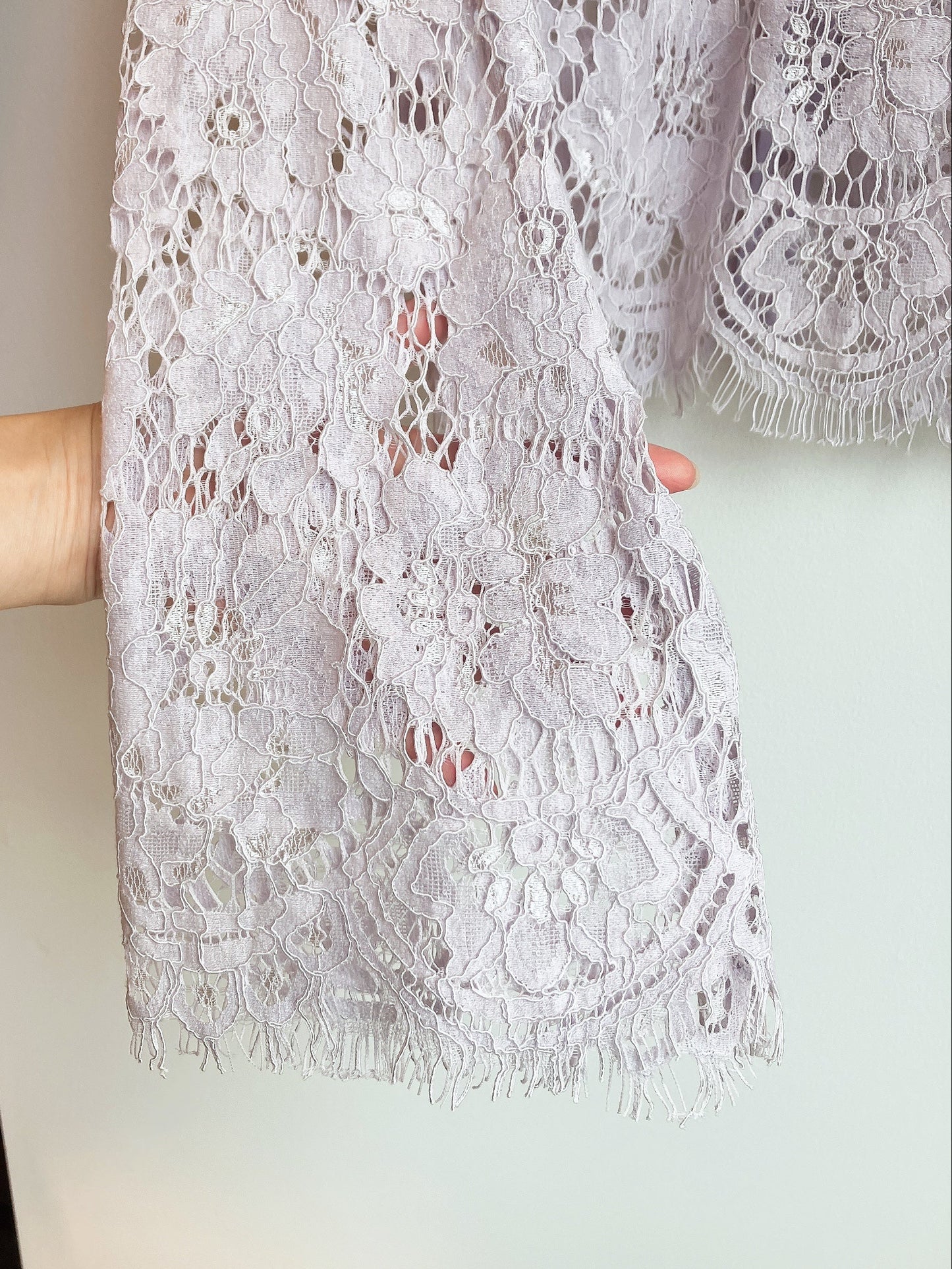 【212Bleecker Luxe】Purple Lace Blouse/フローラルレースブラウス