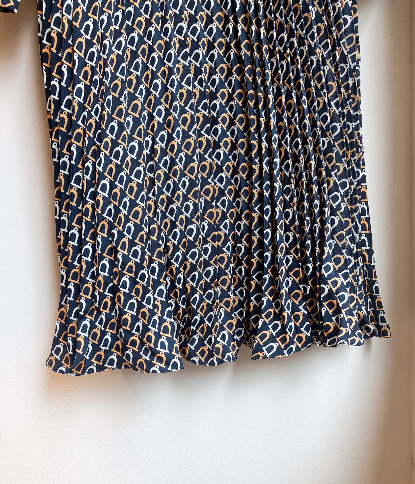 【212Bleecker Luxe】/ジオメトリックプリント シャツプリーツドレス
