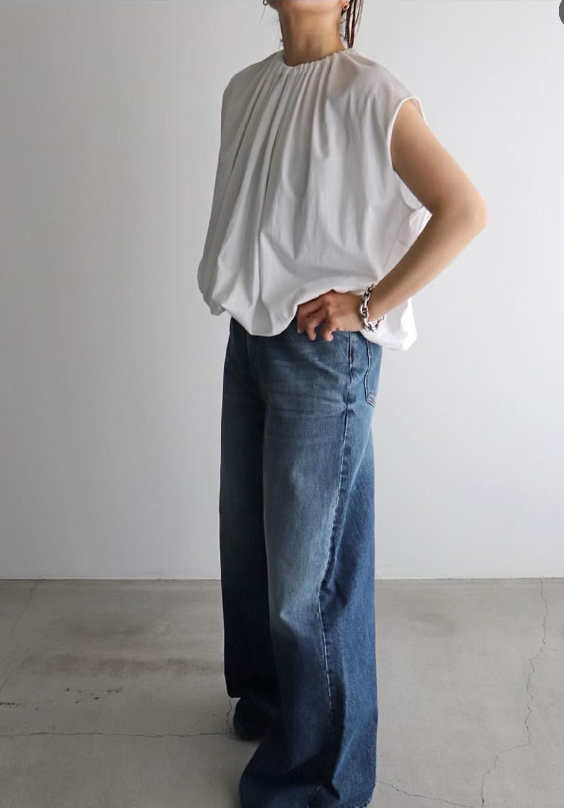 【212Bleecker Luxe】Seraphina Gather Cocoon Blouse(セラフィナ・ギャザー・コクーン・ブラウス)