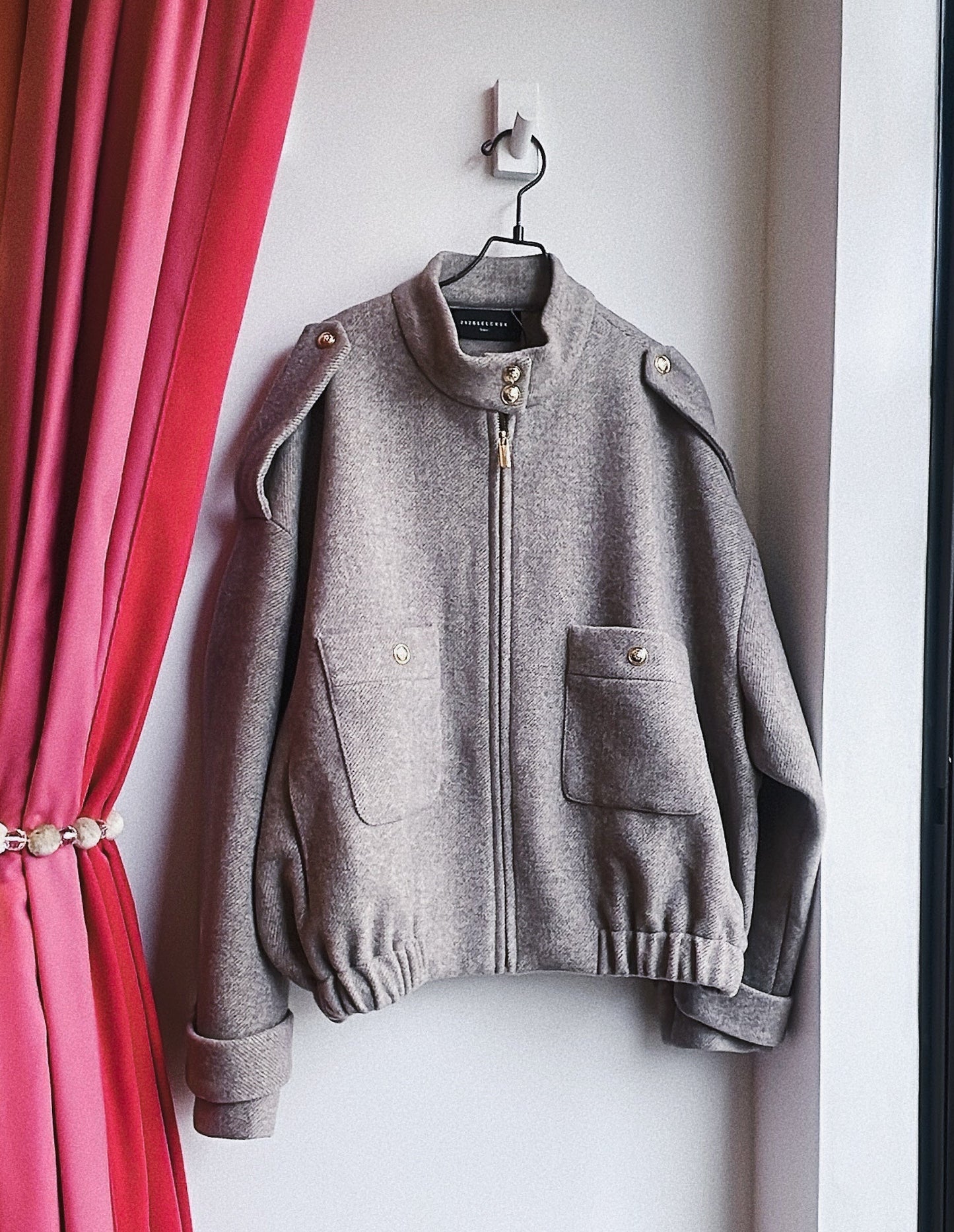 【212bleecker】Juliette Short Wool Zip Jacket/ショートウール ジップジャケット