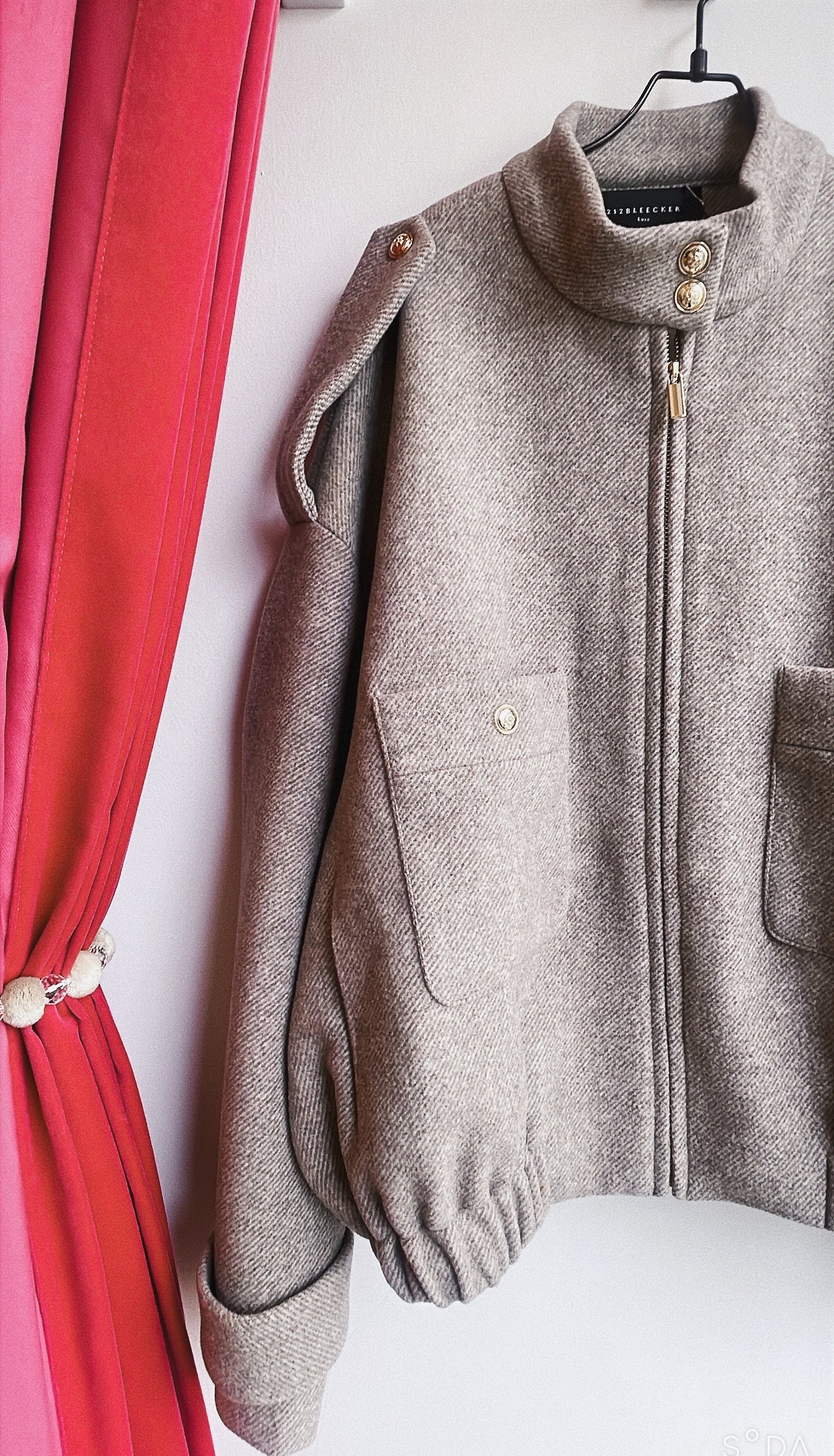 【212bleecker】Juliette Short Wool Zip Jacket/ショートウール ジップジャケット