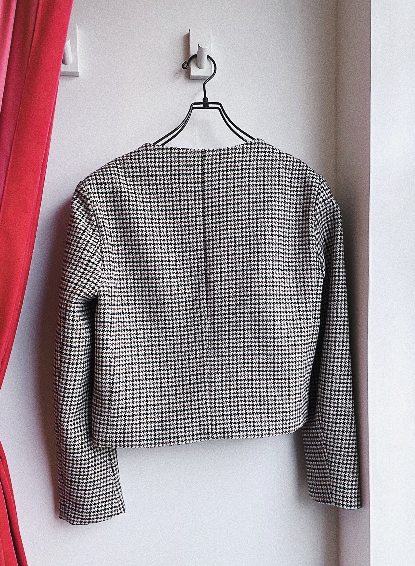 【212bleecker】Gabrielle Houndstooth Jacket/チェックツイードショートジャケット