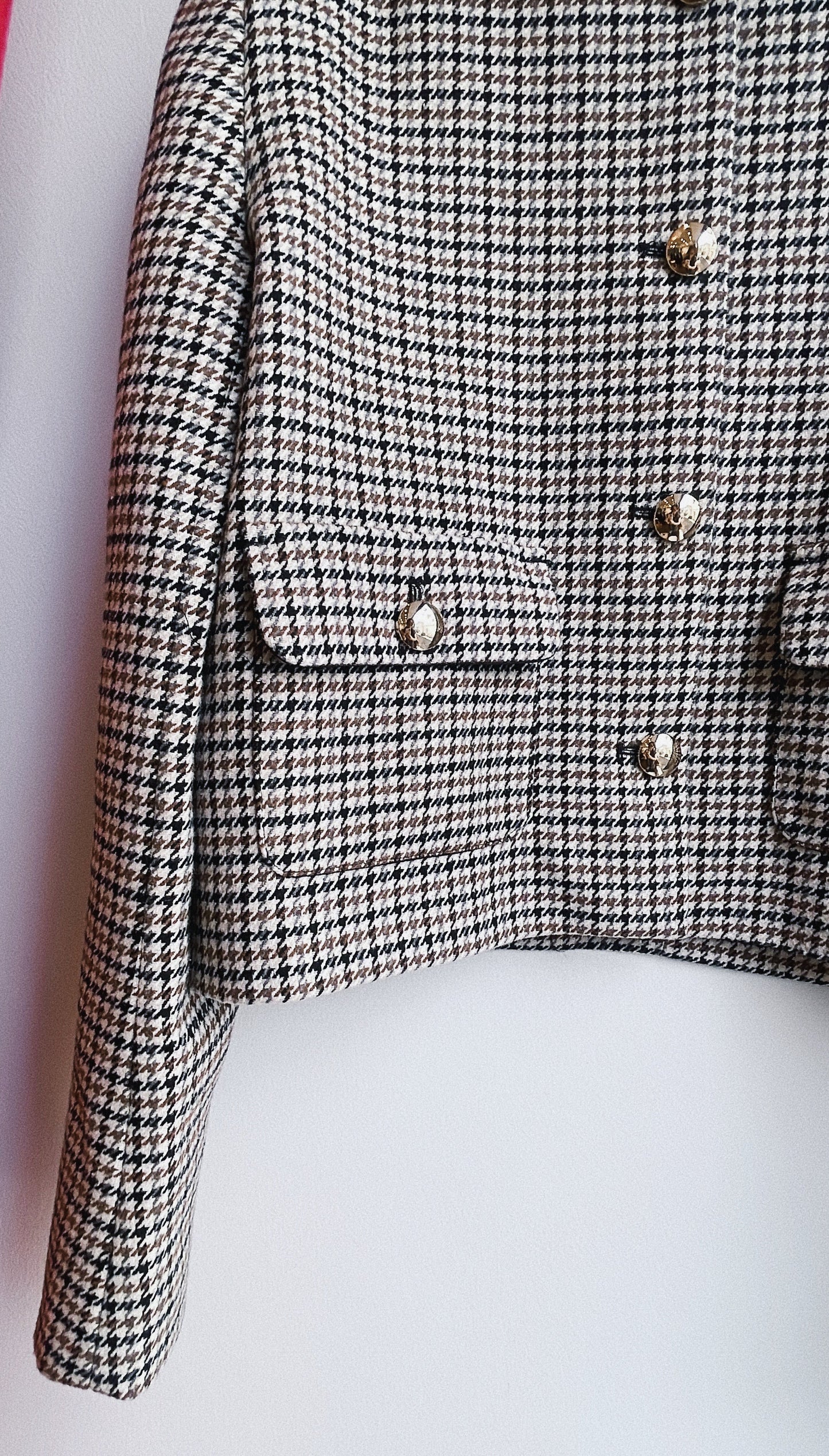 【212bleecker】Gabrielle Houndstooth Jacket/チェックツイードショートジャケット