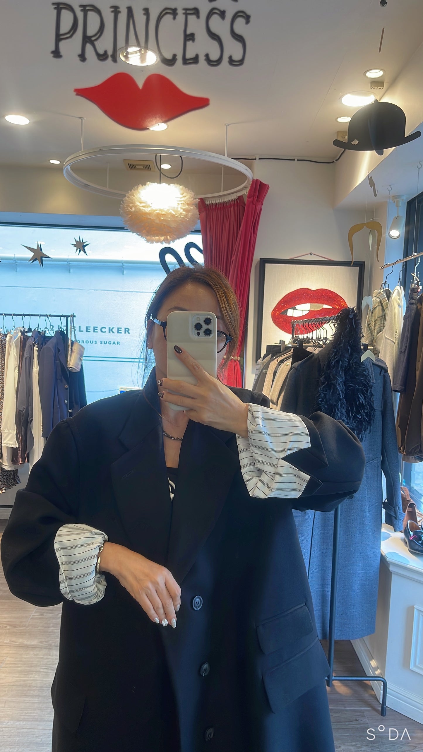 【212bleecker】Isabelle Black Oversized Coat/ブラック オーバーサイズコート