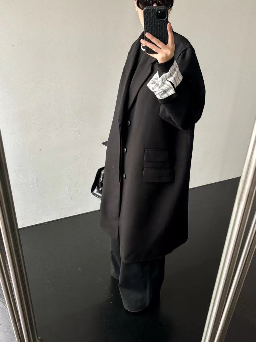 【212bleecker】Isabelle Black Oversized Coat/ブラック オーバーサイズコート