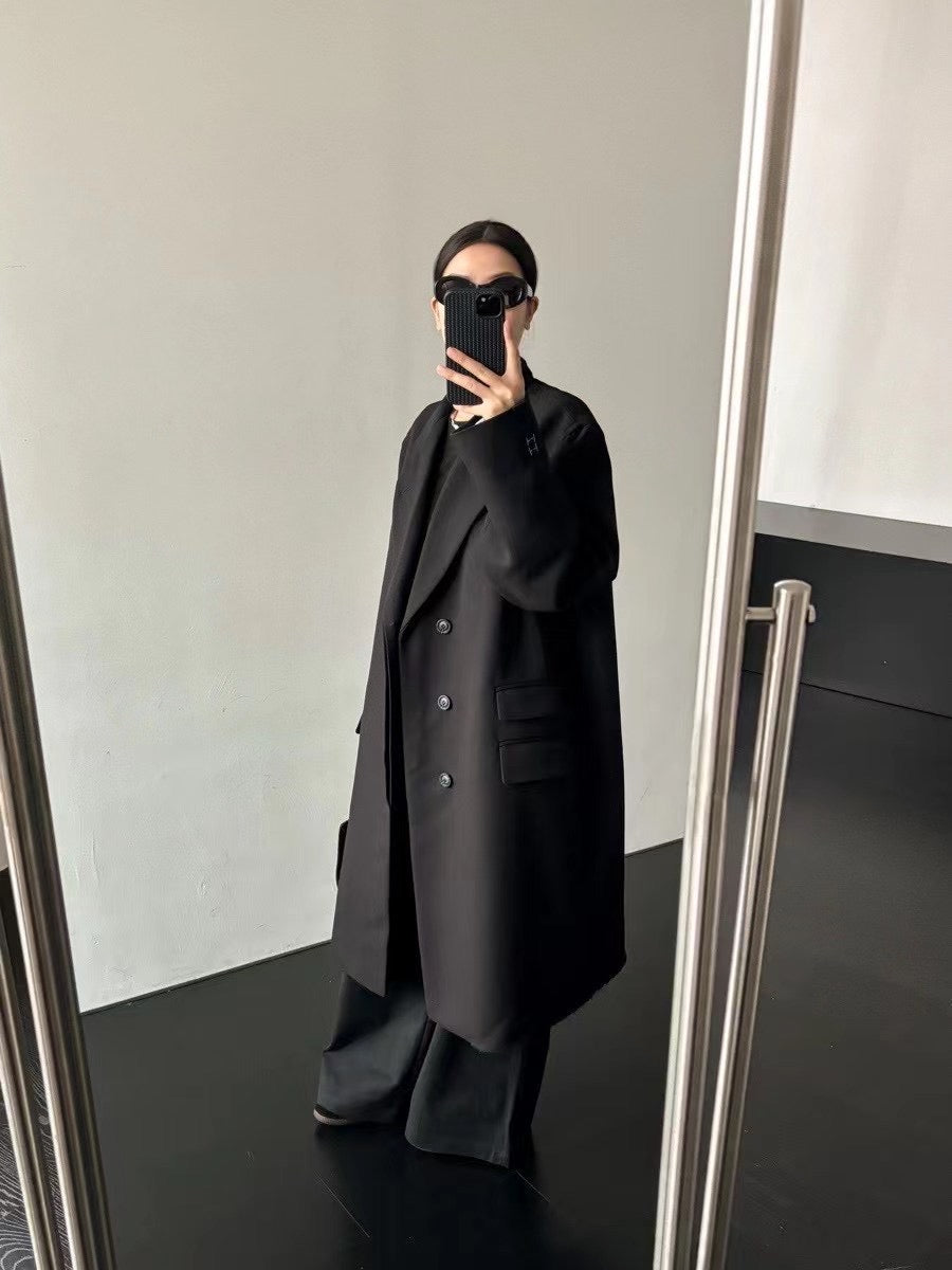 【212bleecker】Isabelle Black Oversized Coat/ブラック オーバーサイズコート