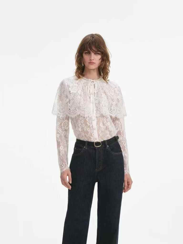 【212bleecker】Isabelle Cotton Lace Blouse/コットンレースブラウス