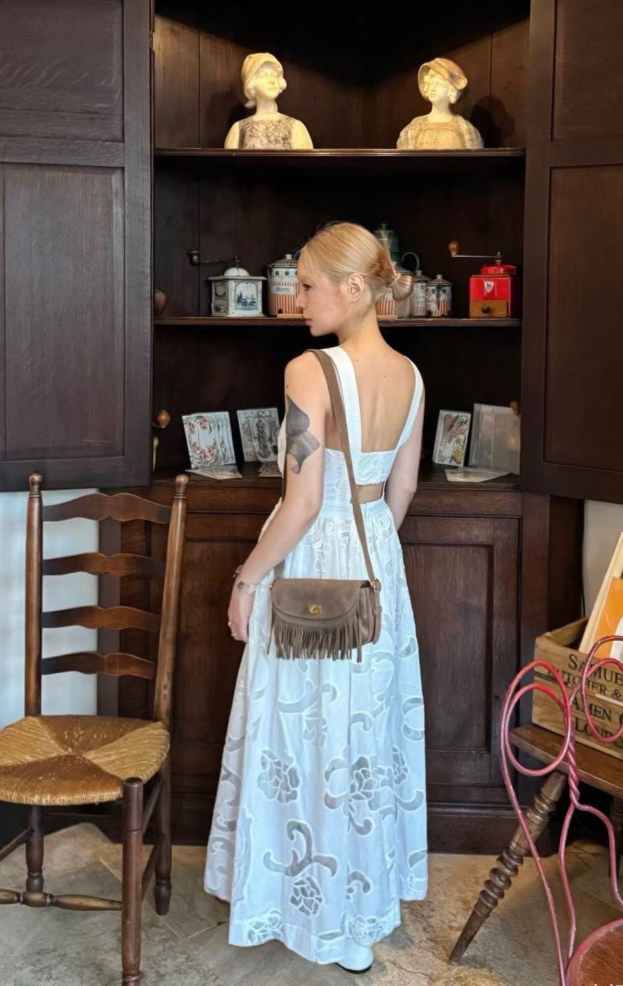 【212Bleecker Luxe】Flora Embroidery Dress(フローラ エンブロイダリードレス)