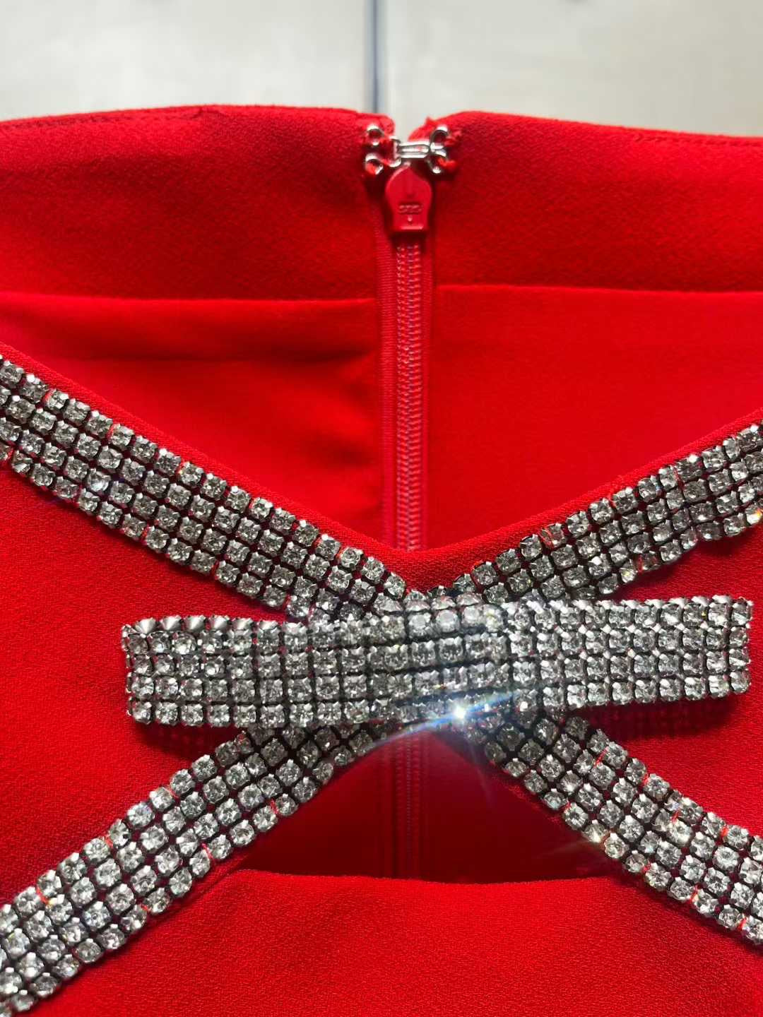 Valentina Crystal Bow Red Dress(ヴァレンティナ・クリスタルボウ・レッドドレス)