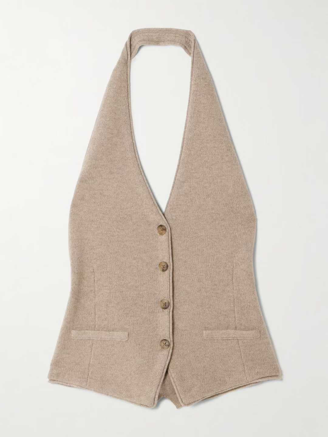 Elise Wool Halter Knit Vest(エリス・ウールハルターニットベスト)