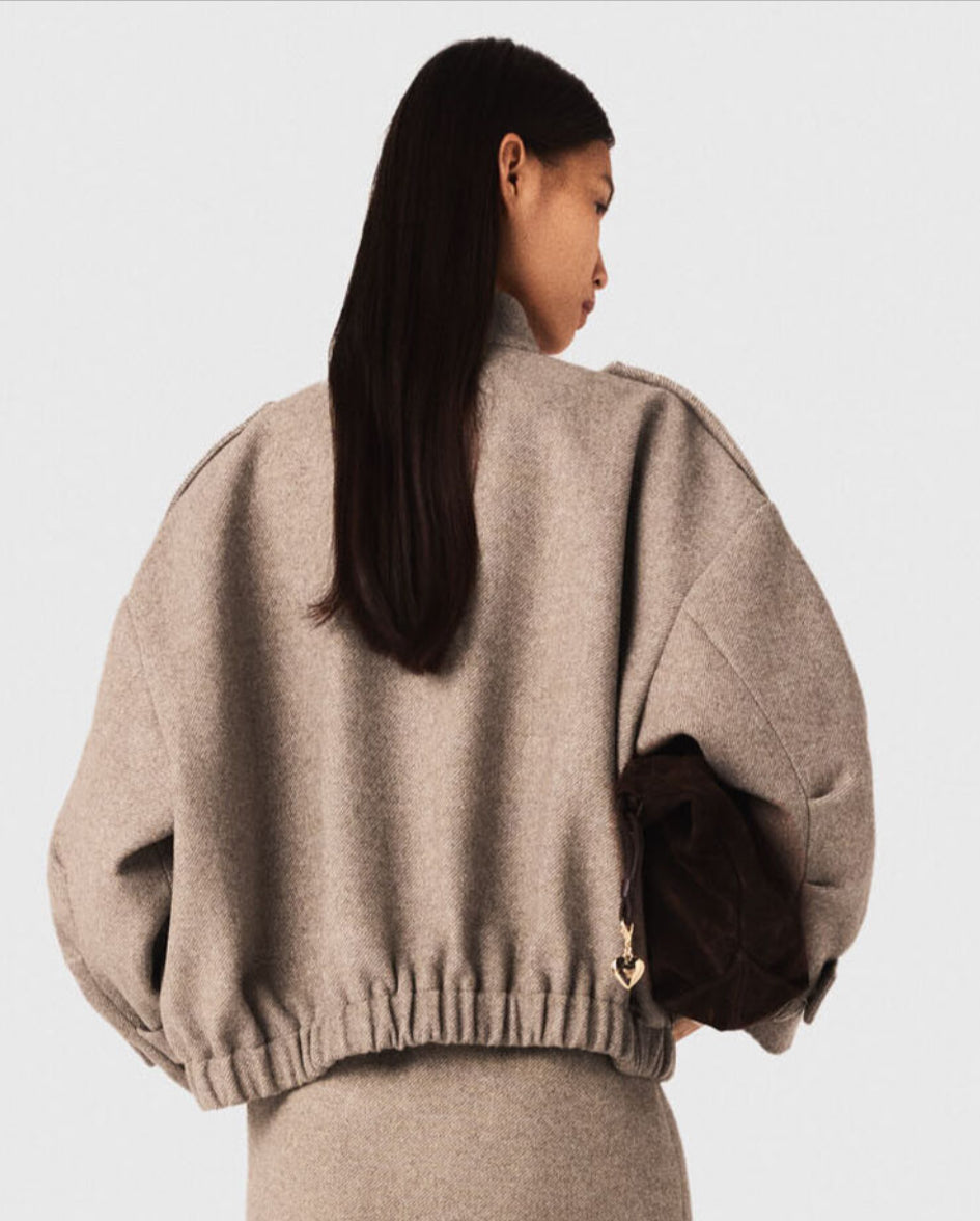 【212bleecker】Juliette Short Wool Zip Jacket/ショートウール ジップジャケット
