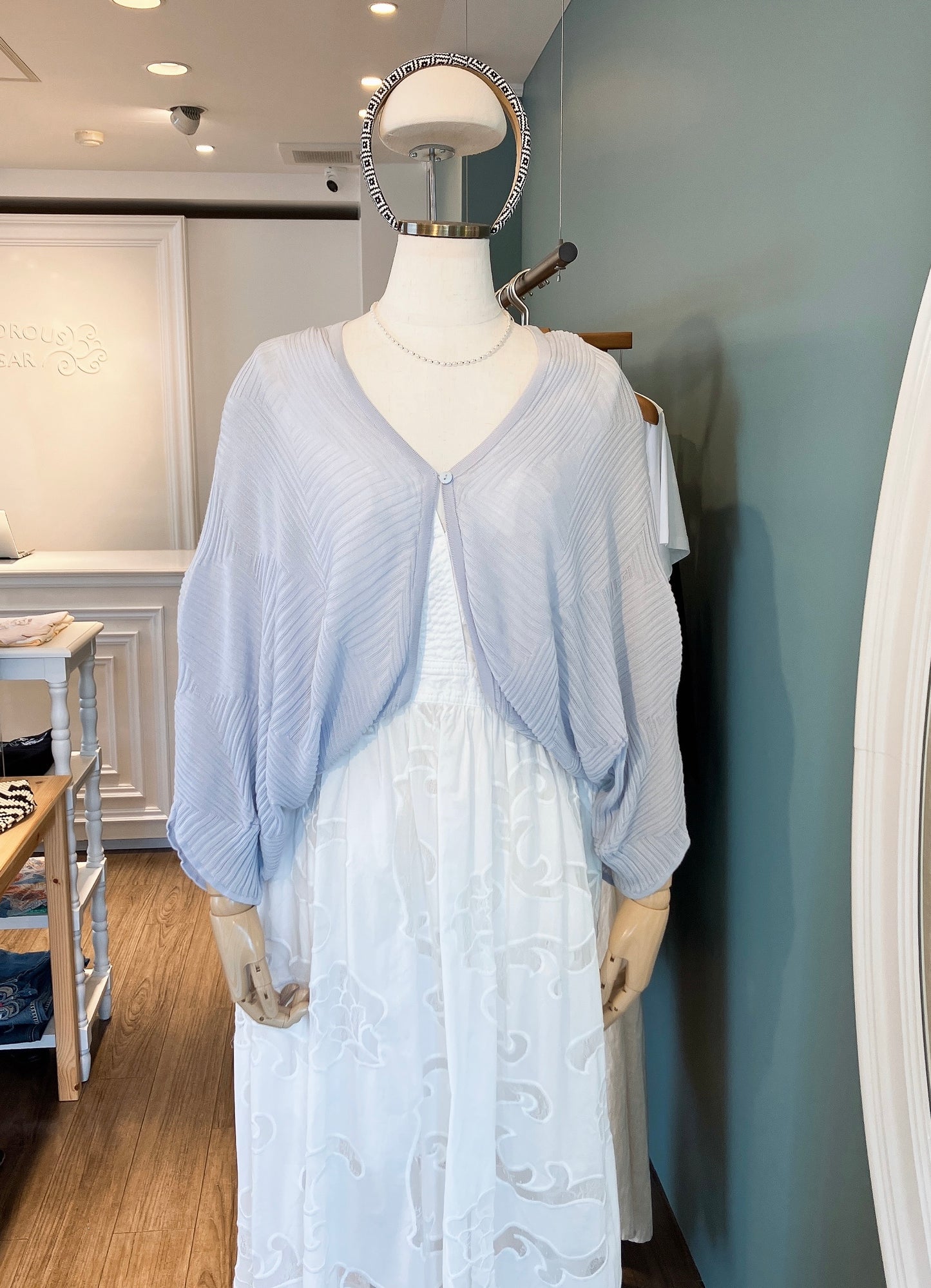 【212Bleecker Luxe】Noemie Air Pleats Cardigan (ノエミ・エアプリーツカーディガン)