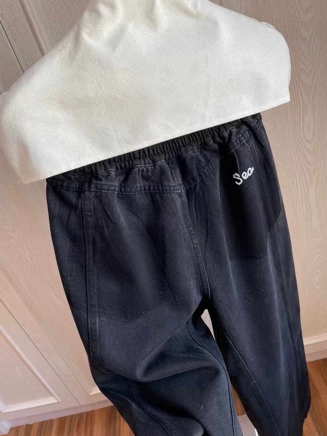 【212bleecker】Sea エンブロイダリー デニム ワイドパンツ