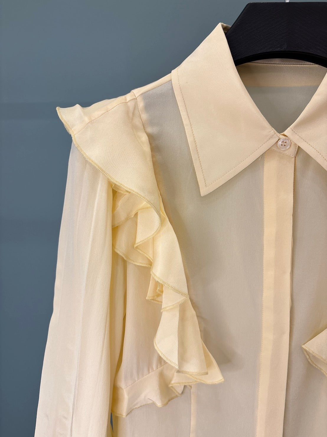【212bleecker】Yellow Frill Blouse