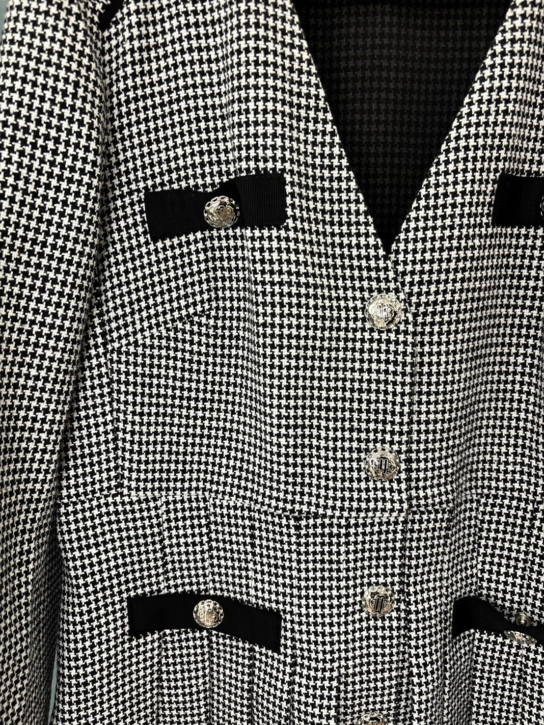 【212bleecker】houndstooth pattern dress