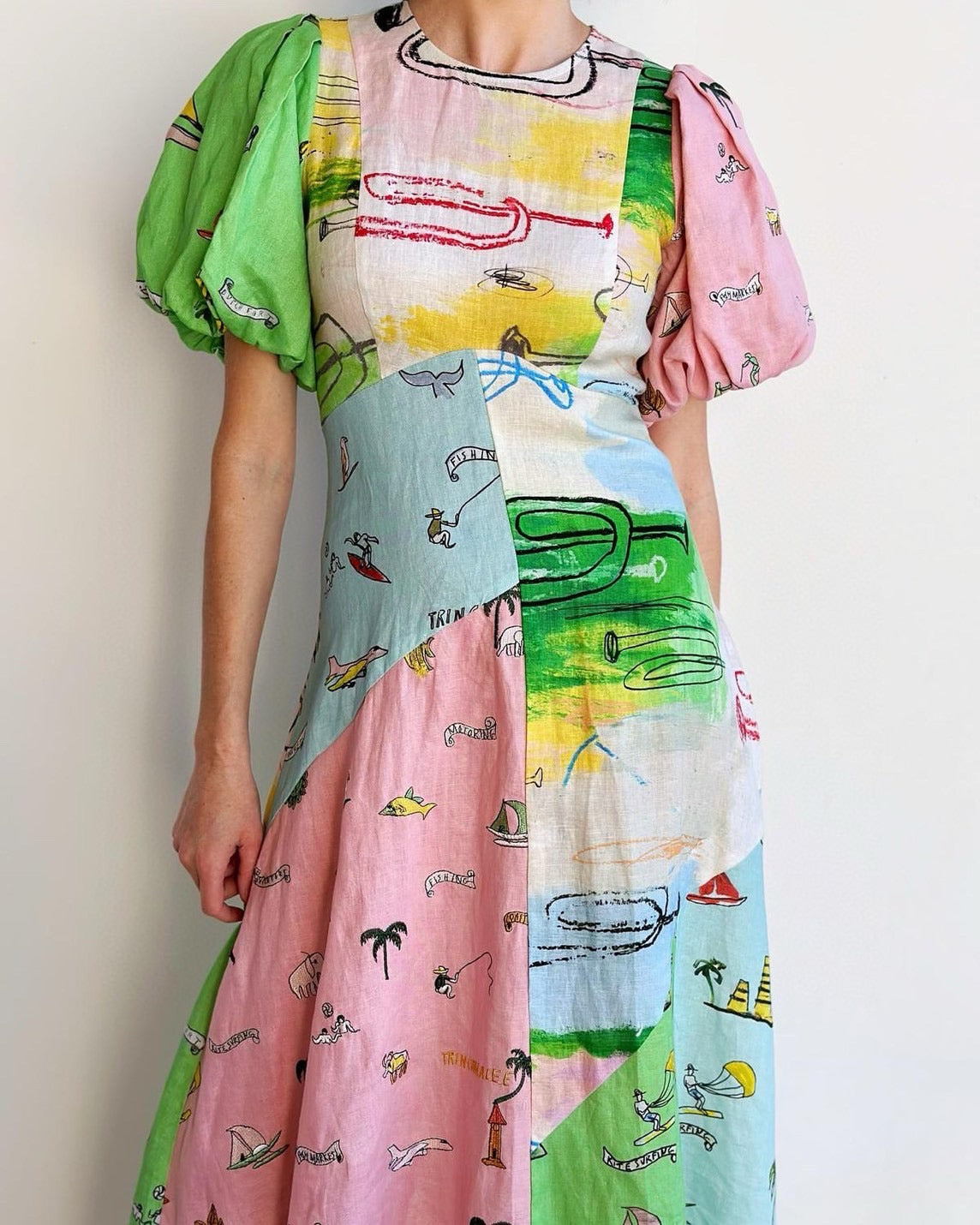 【212bleecker】Puff Sleeve Shirt Dress