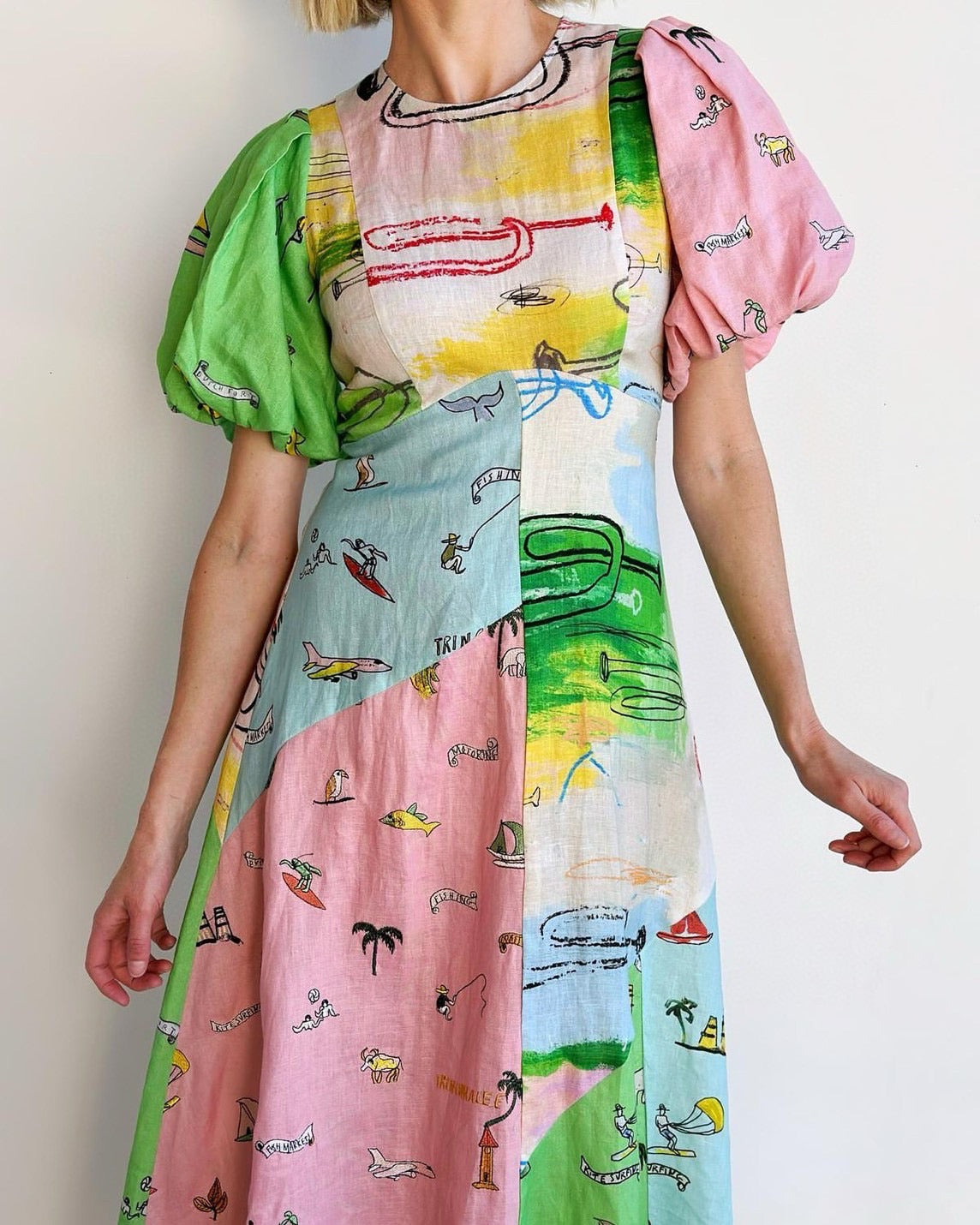 【212bleecker】Puff Sleeve Shirt Dress