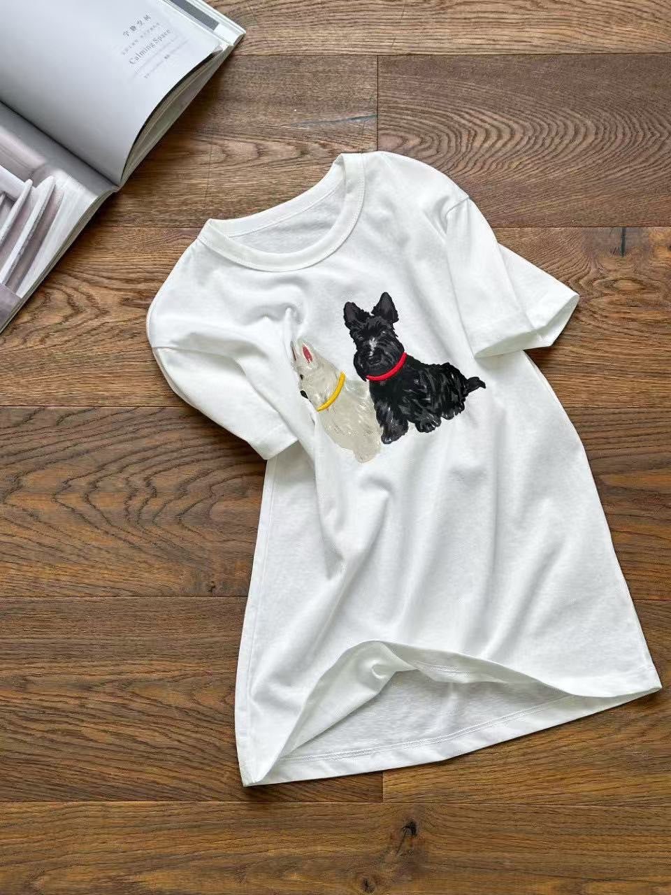 【212bleecker】Twin Terriers Graphic Tee