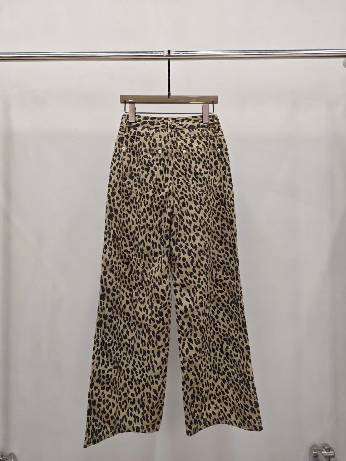 【212bleecker】Leopard Print Wide-Leg Jeans