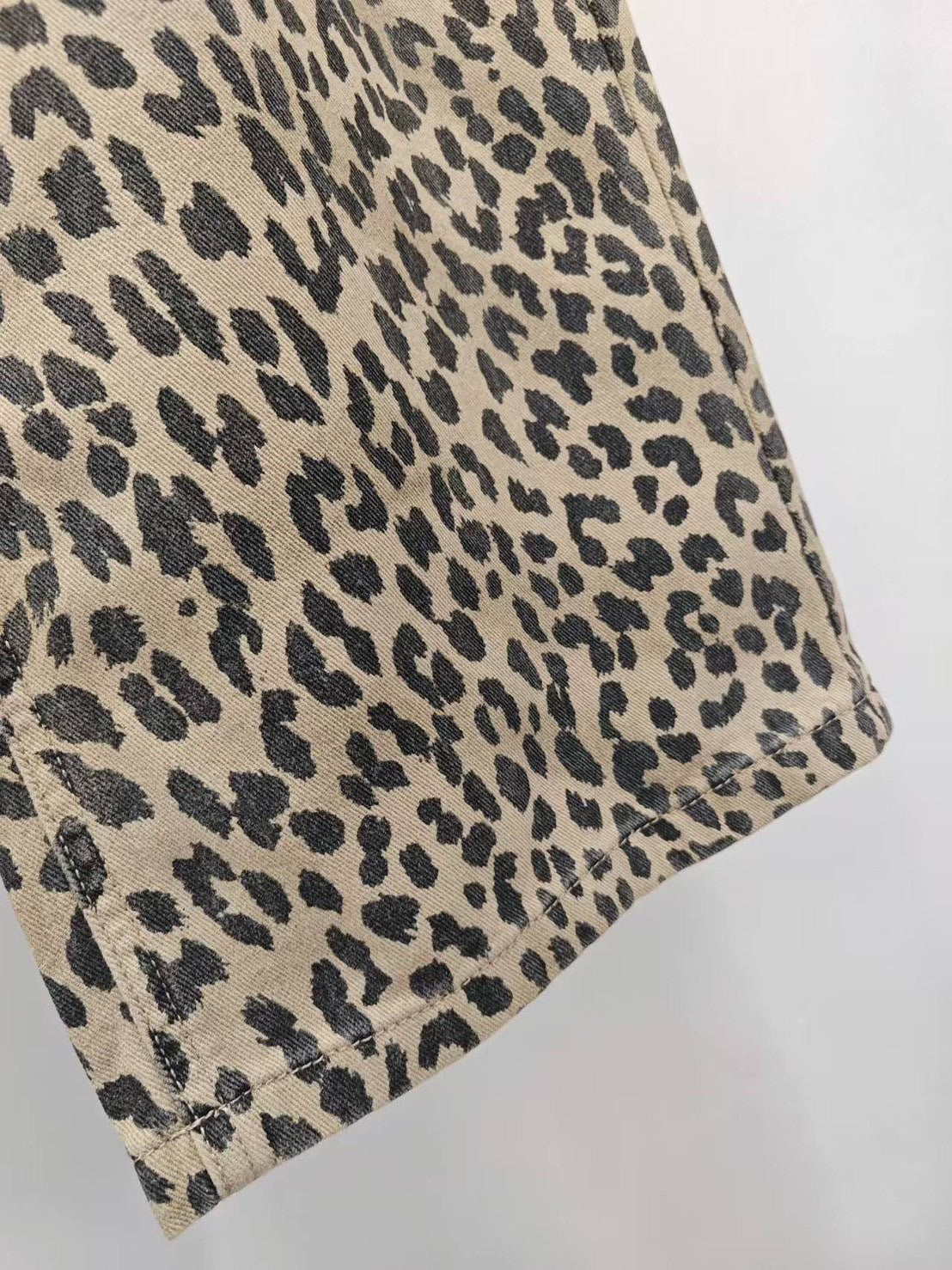 【212bleecker】Leopard Print Wide-Leg Jeans