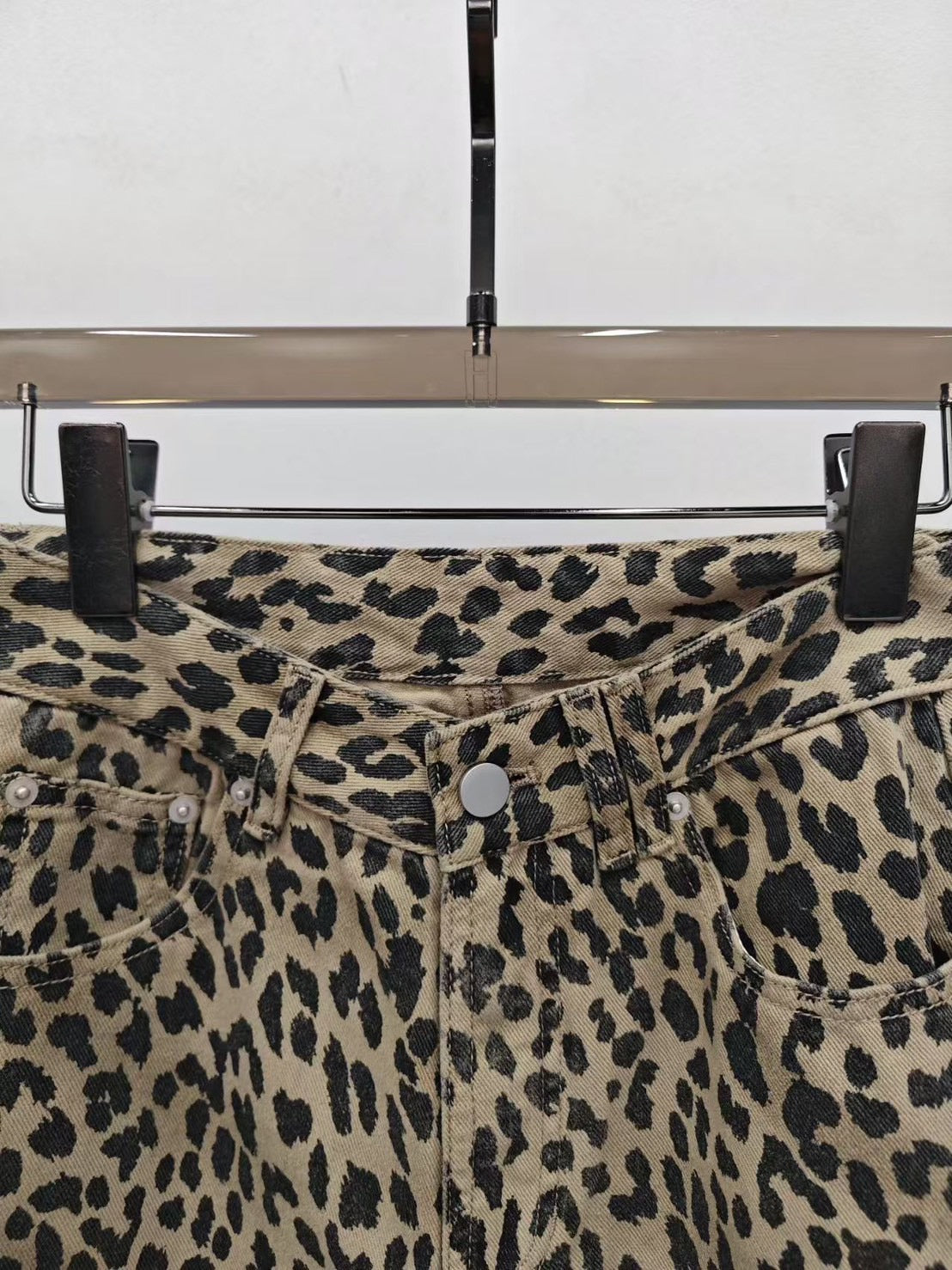 【212bleecker】Leopard Print Wide-Leg Jeans