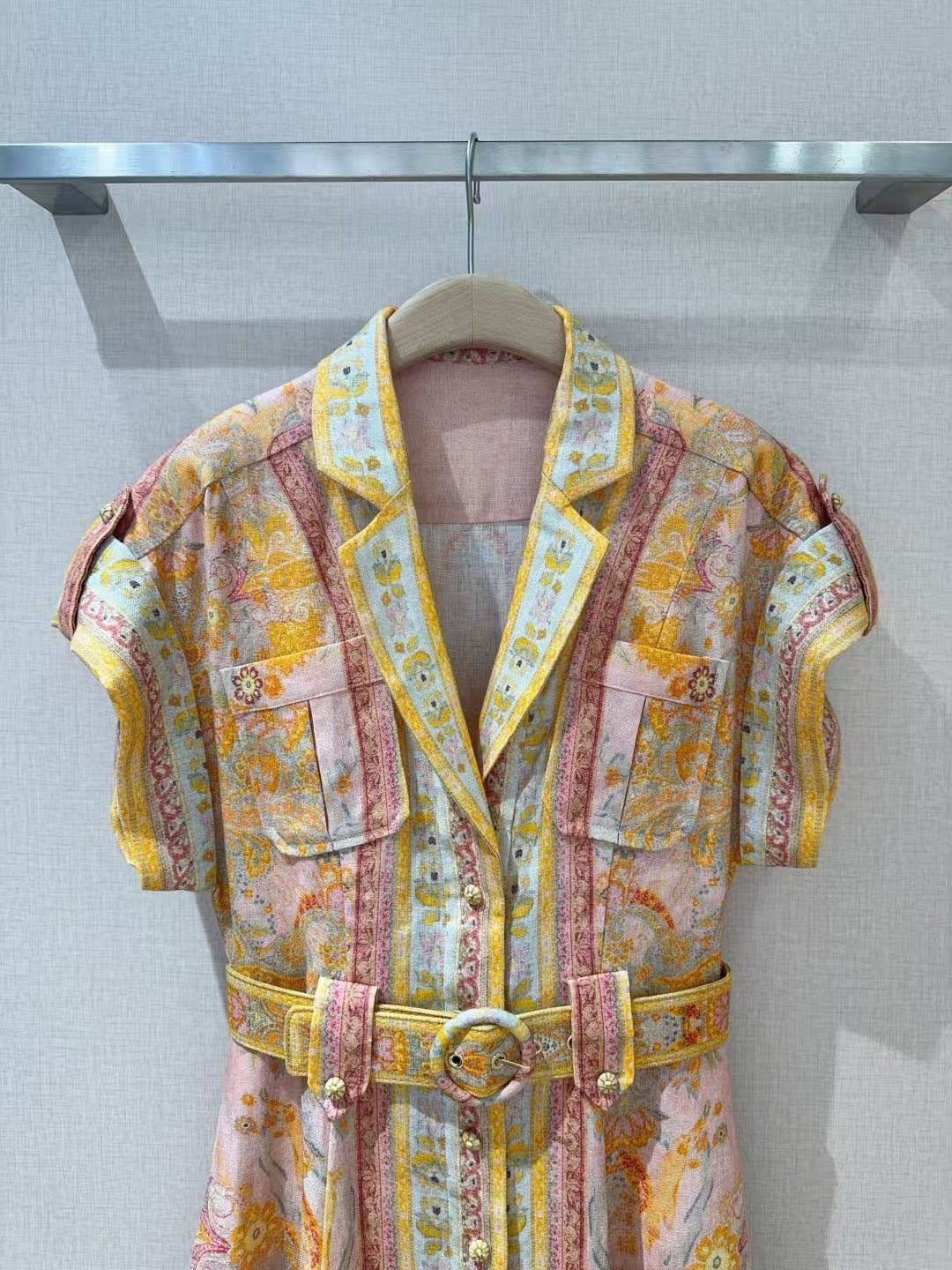 【212bleecker】Vintage Paisley Button-Down Dress