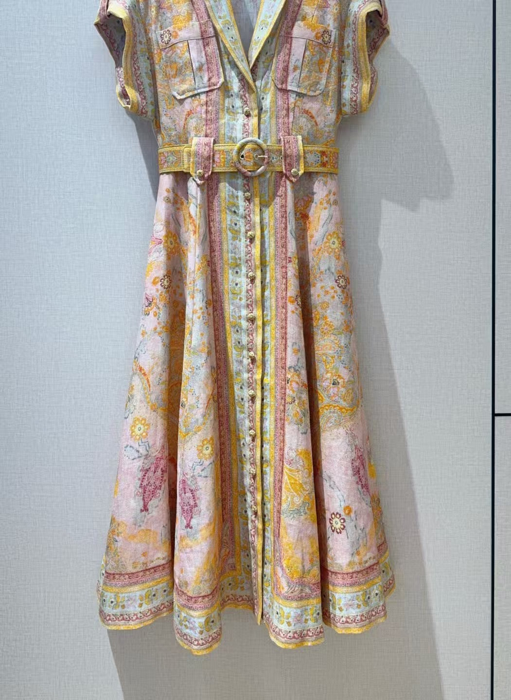 【212bleecker】Vintage Paisley Button-Down Dress