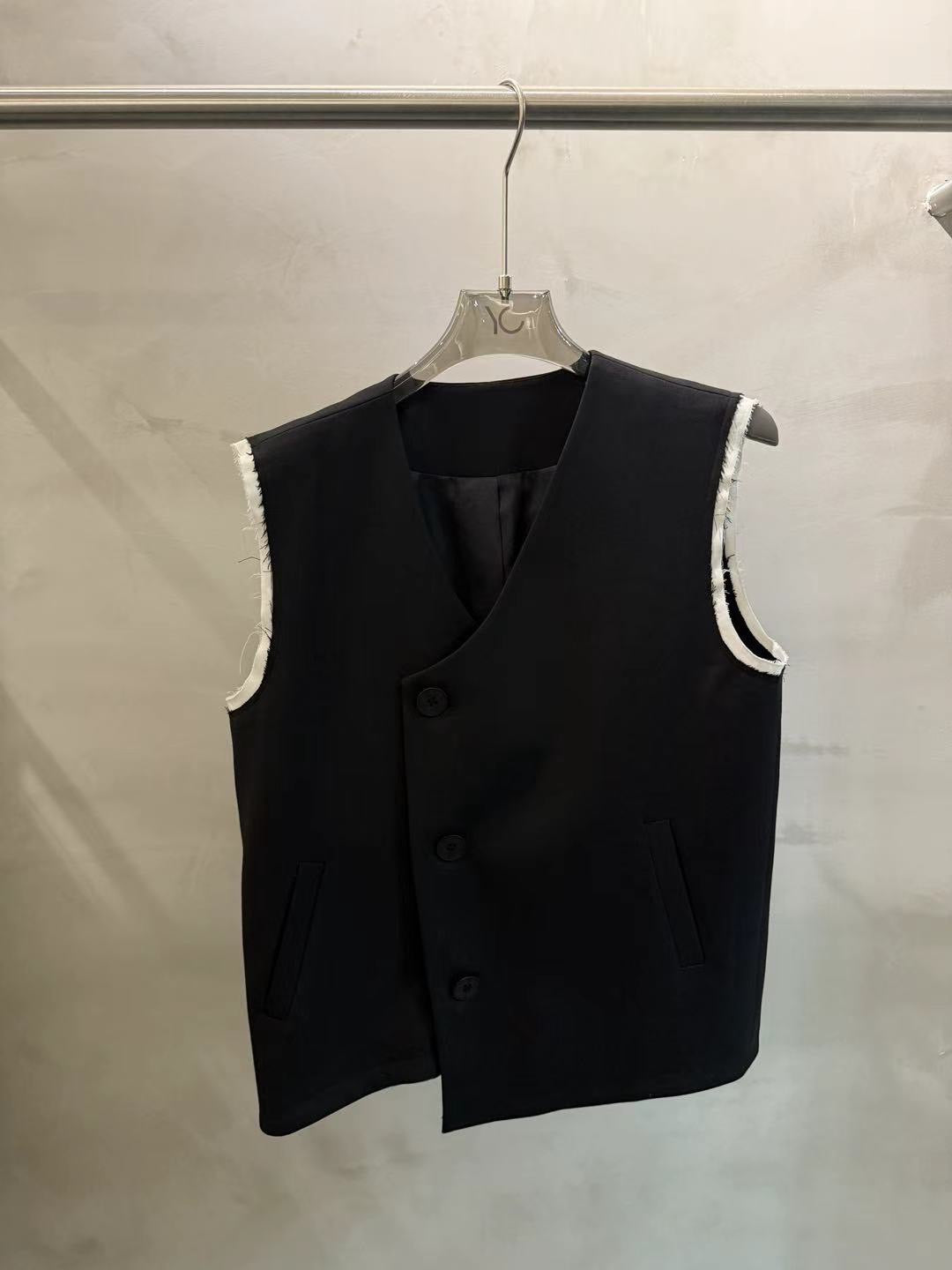 【212bleecker】Frayed Edge Tailored Vest