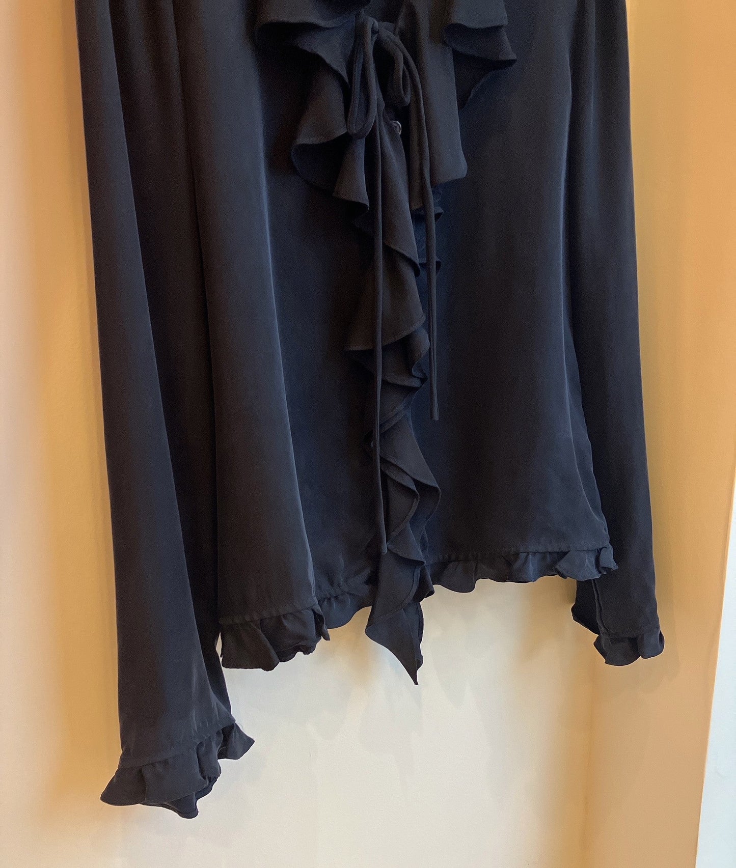【212bleecker】 Lemon black hingy blouse/ラッフルリボンブラウス
