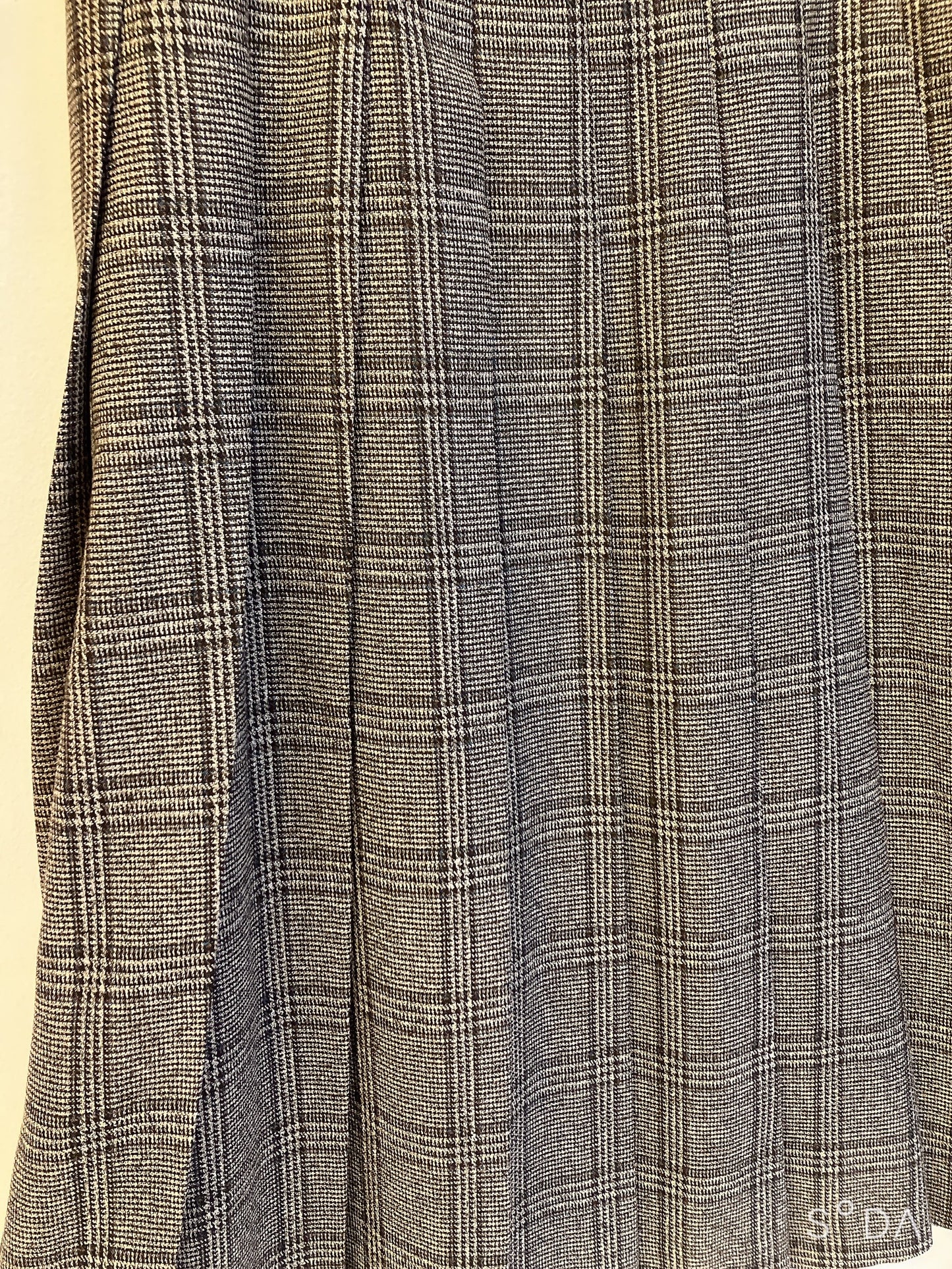 【212bleecker】DOOR check skirts/グレンチェック・ボックスプリーツスカート(ベルト付き)