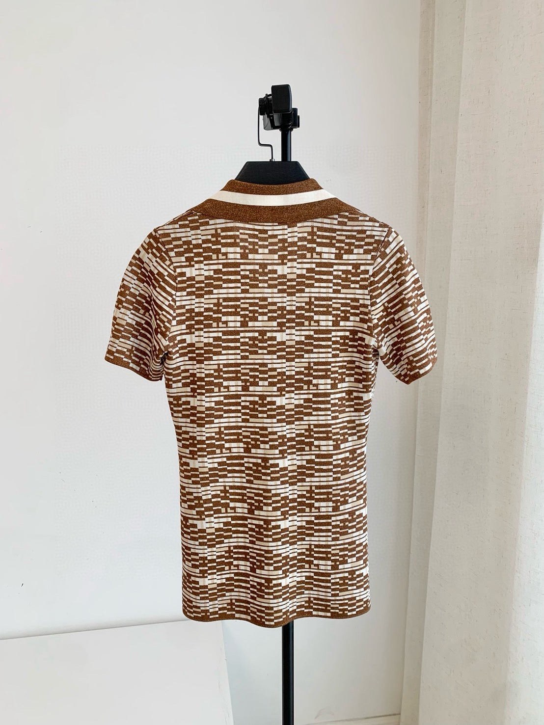 【212Bleecker Luxe】Margot Mosaic Knit Polo