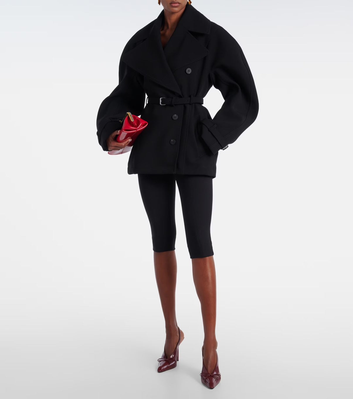 Gabrielle Sculptural Belted Jacket(ガブリエル・スカルプチュラル・ベルテッド・ジャケット)