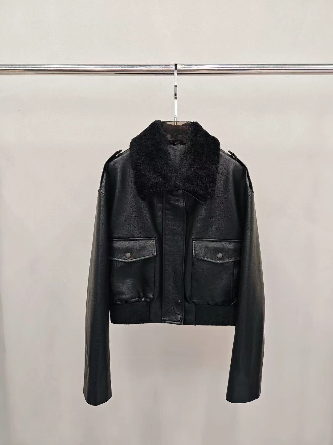 212Bleecker Luxe】Noemi Faux Leather Short Jacket（ノエミ