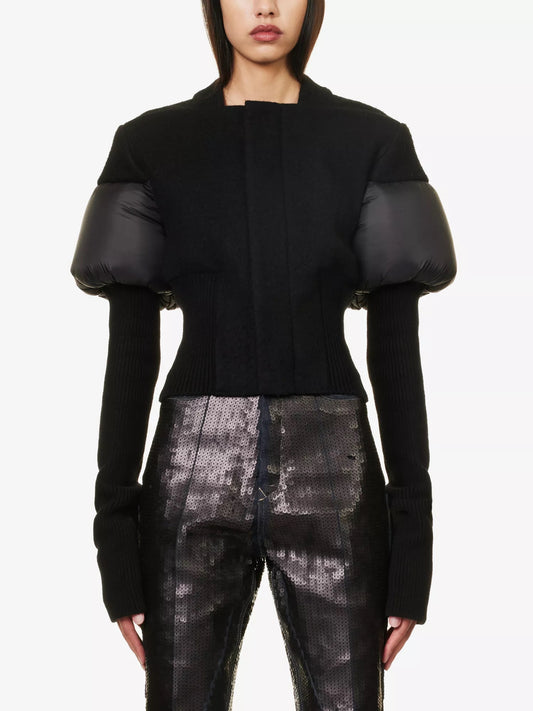 Alexandra Structured Puff-Sleeve Knit Jacket(アレクサンドラ・ストラクチャード・パフスリーブ・ニットジャケット)