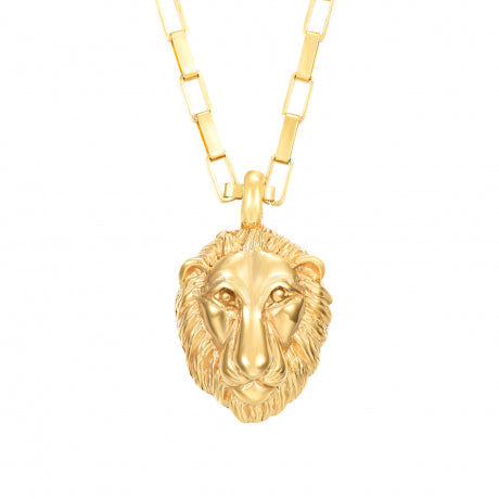 【PY spain】 Gold Lion Pendant Necklace ゴールドライオンペンダントネックレス