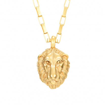 【PY spain】 Gold Lion Pendant Necklace ゴールドライオンペンダントネックレス