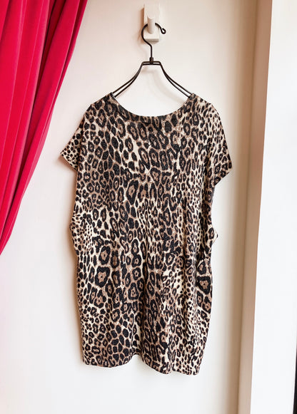 【Berenice】Leopard Glitter Top（ベレニス・レオパードグリッター・トップ）