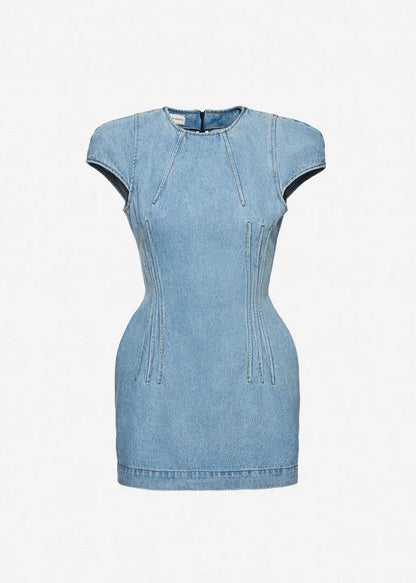【212Bleecker Luxe】Contour Denim Dress