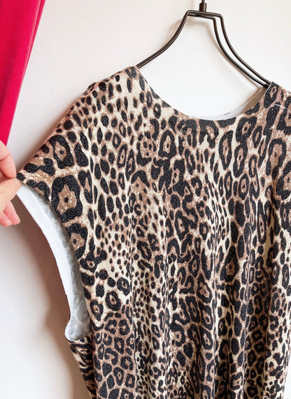 【Berenice】Leopard Glitter Top（ベレニス・レオパードグリッター・トップ）
