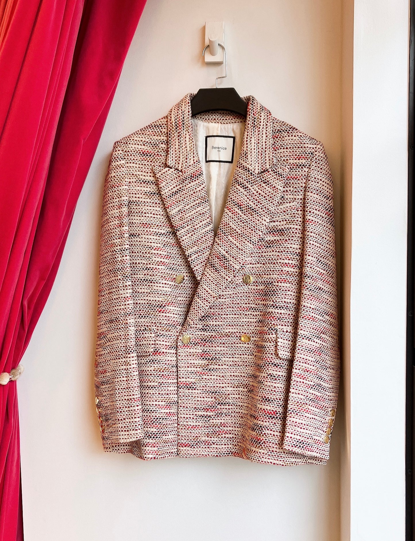 🌹【Berenice】Tweed Double-Breasted Jacket（ベレニス・ツイード・ダブルジャケット）