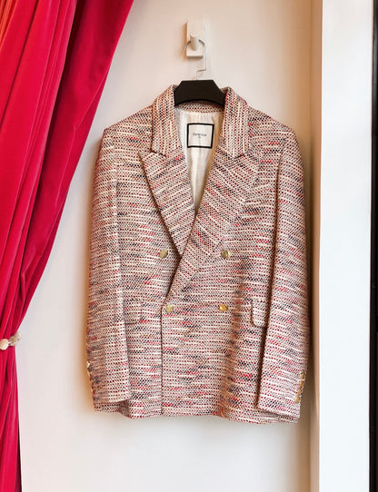 🌹【Berenice】Tweed Double-Breasted Jacket（ベレニス・ツイード・ダブルジャケット）