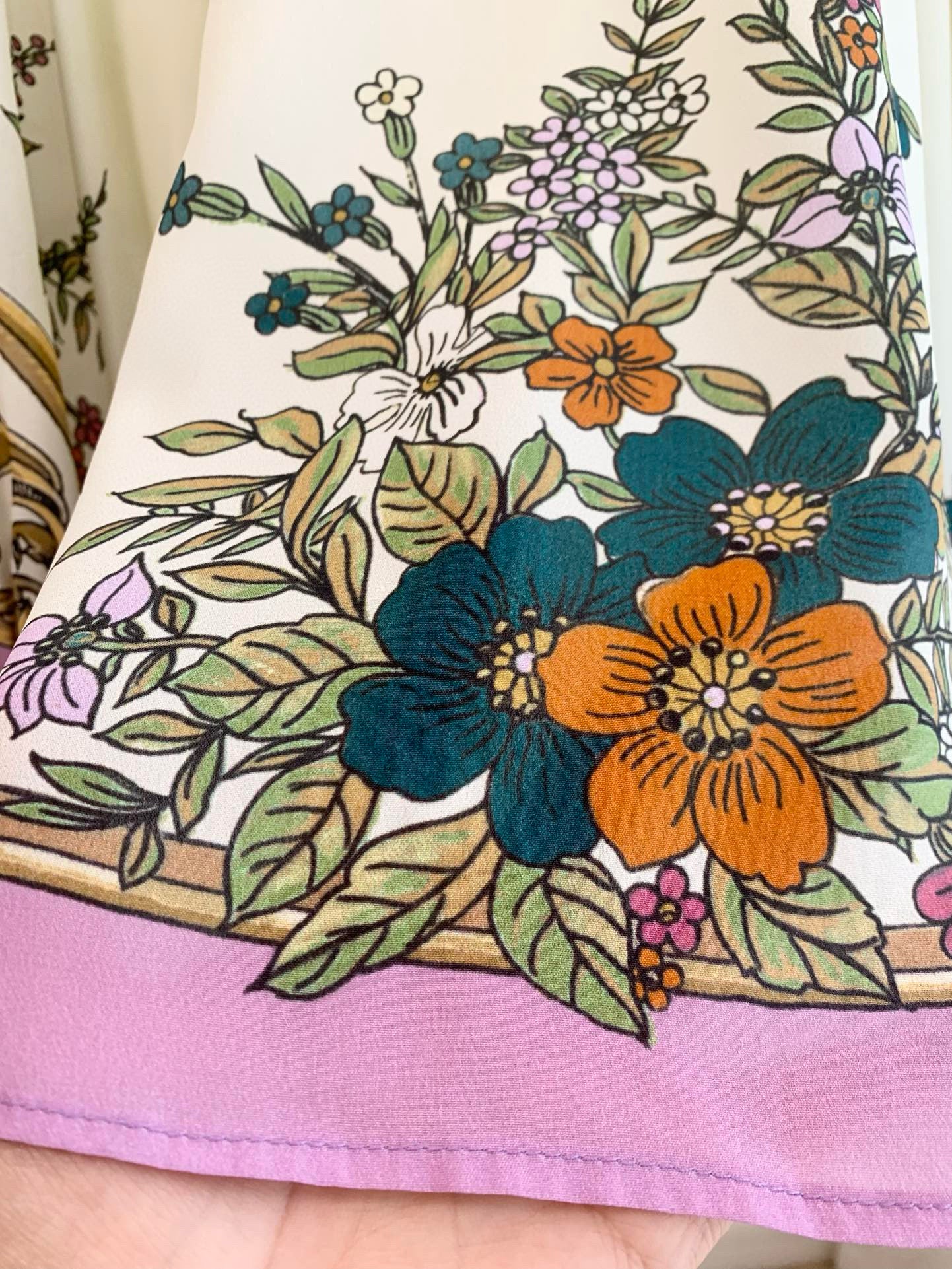 【212Bleecker Luxe】Evelyn Scarf-Print Silk Blend Blouse（エヴリン・スカーフプリント・シルクブレンド・ブラウス）