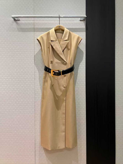 【212Bleecker Luxe】Structured Belted Tailored Dress（ストラクチャード ベルテッド テーラード ドレス）