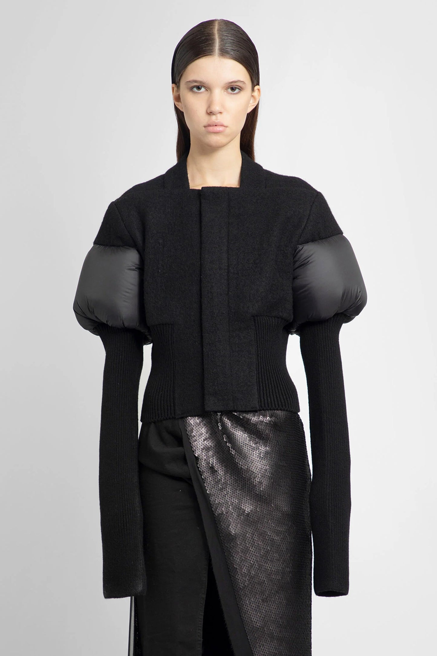 Alexandra Structured Puff-Sleeve Knit Jacket（アレクサンドラ・ストラクチャード・パフスリーブ・ニットジャケット）