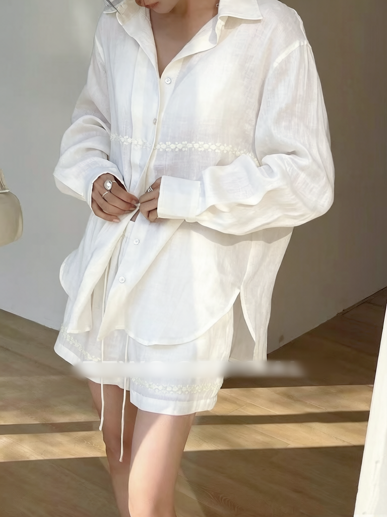 【212Bleecker Luxe】Elowen Pure Linen Shirt（エロウィン・ピュア・リネンシャツ）